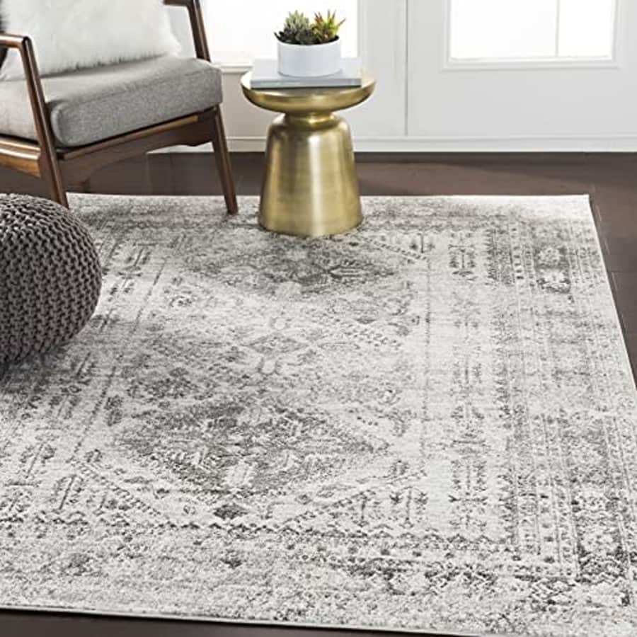 Artistic Weavers Desta Area Rug, 5'3" Square, Charcoal for $57 Artistic Weavers Desta Area Rug, 5'3" Square, Charcoal for $57