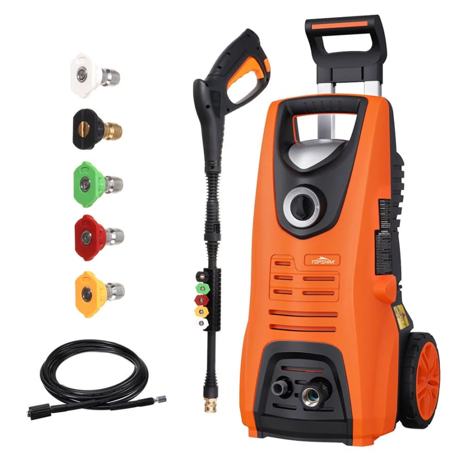 Topshak 1,7000W 2,500-PSI Electric Pressure Washer for $100 Topshak 1,7000W 2,500-PSI Electric Pressure Washer for $100