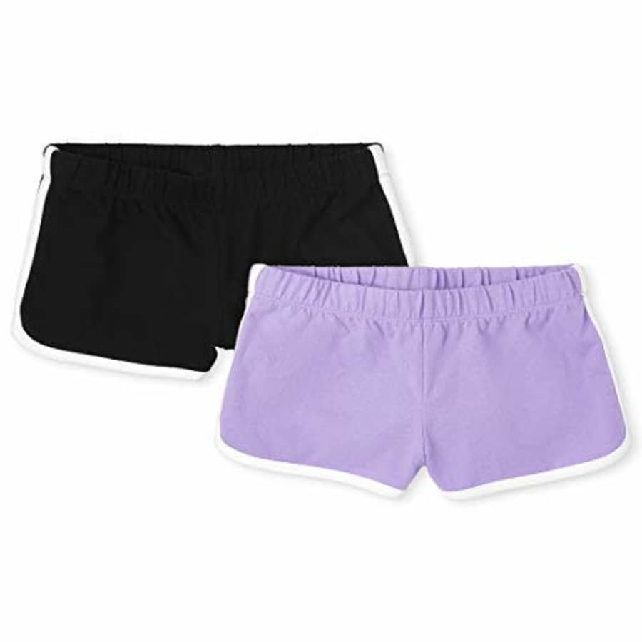 The Children's Place Girls Dolphin Shorts 2-Pack, Fairy Wing, XS (4) for $11