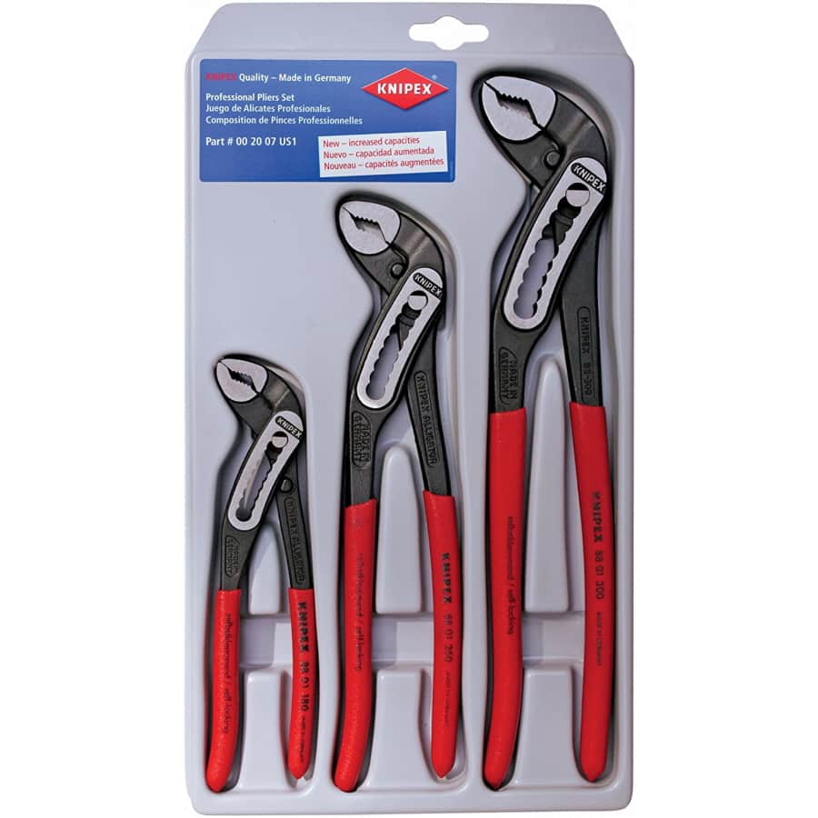 Knipex 3-Piece Alligator Pliers Set for $78