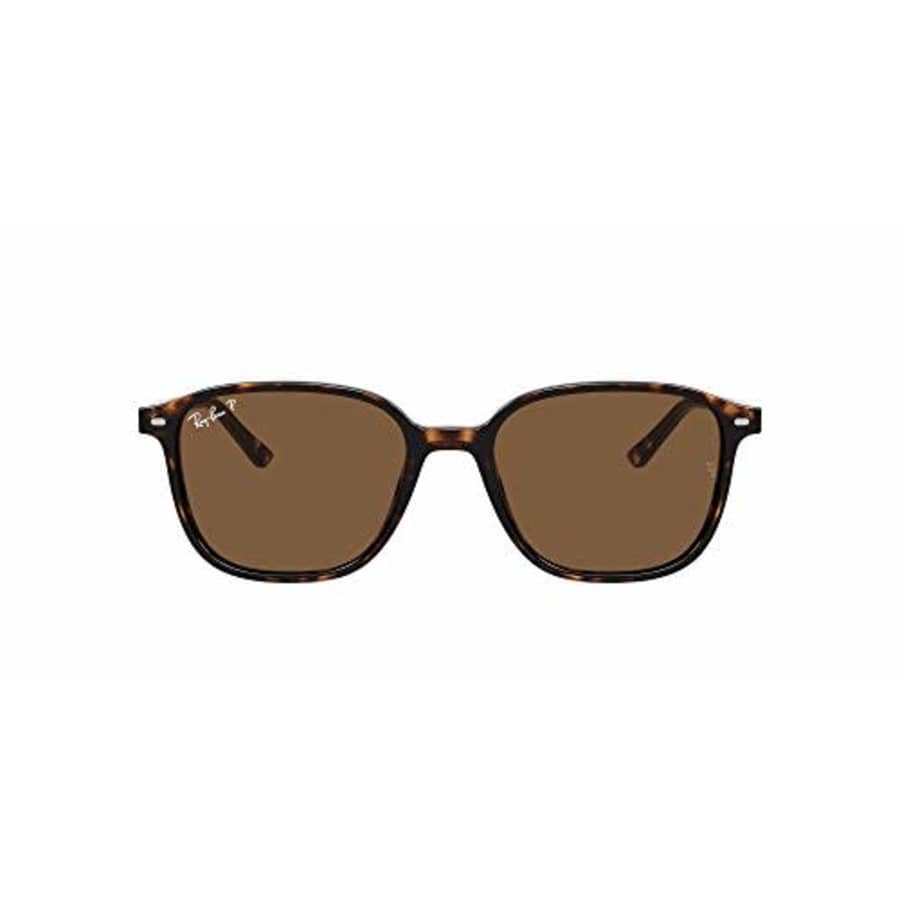 Ray-Ban Unisex-Adult RB2193 Leonard Sunglasses, Havana/Brown Polarized, 53 mm for $180