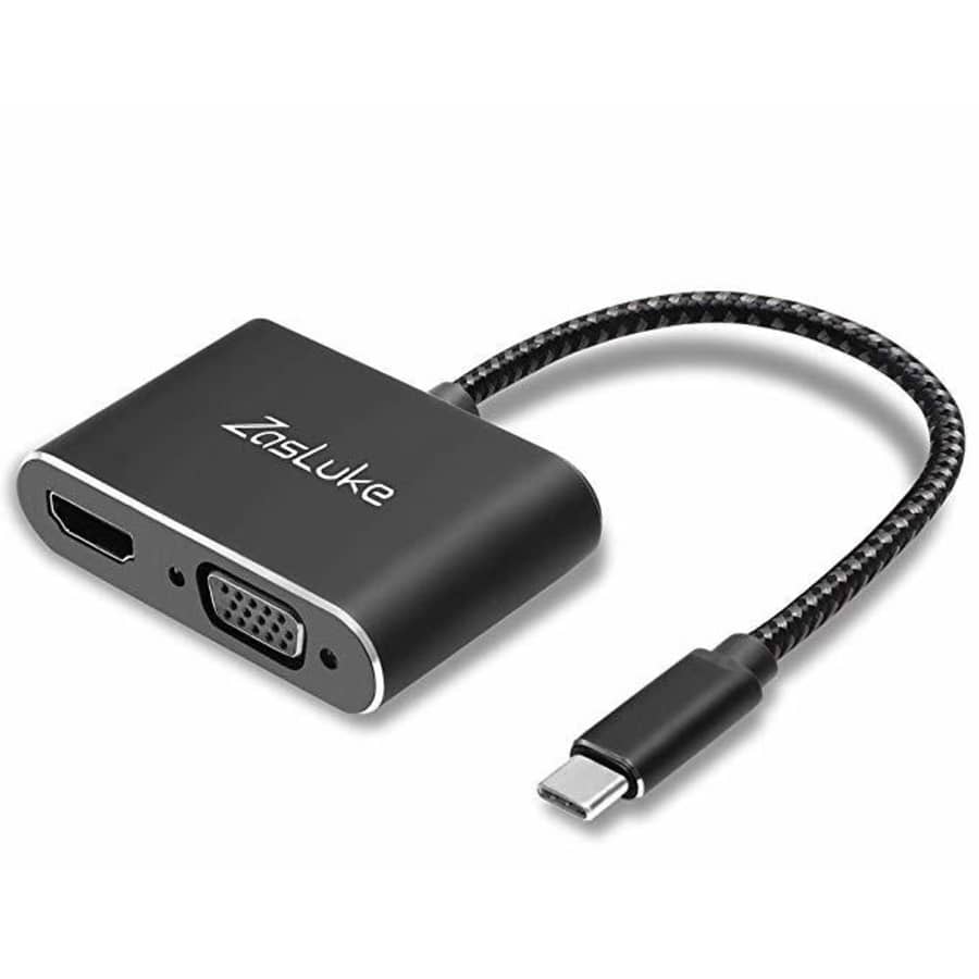 ZasLuke USB C to HDMI VGA Adapter for $8 ZasLuke USB C to HDMI VGA Adapter for $8