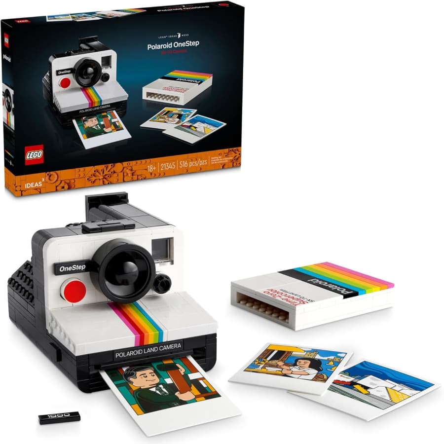 LEGO Ideas Polaroid OneStep SX-70 Camera Building Kit: $64