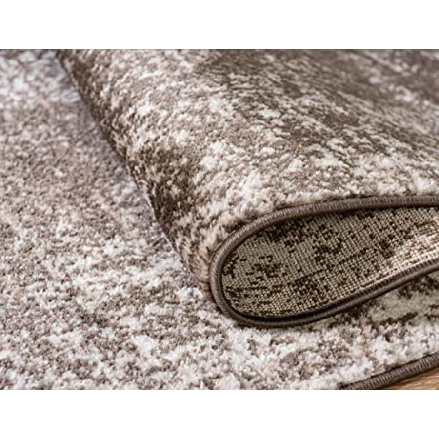 Unique Loom Sofia Collection Area Rug - Casino (7' 10" x 10' Rectangle, Brown/ Ivory) for $179