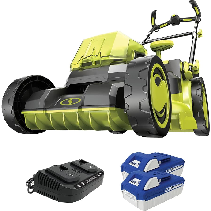 Sun Joe 48V iON+ Cordless Brushless 16" Lawn Mower Kit for $167 Sun Joe 48V iON+ Cordless Brushless 16" Lawn Mower Kit for $167