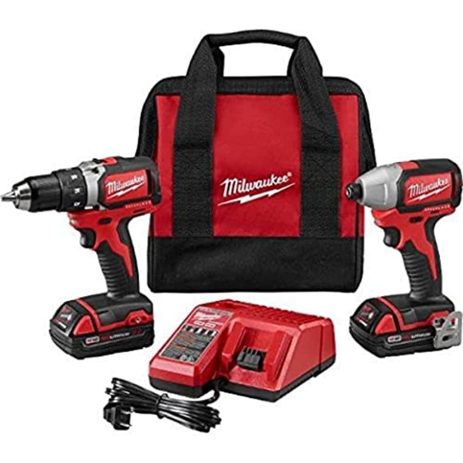 Milwaukee 2798-22CT-18V Compact Brushless Drill/Brushless Impact Combo Kit (2 Tool) + 2 Li-Ion for $274