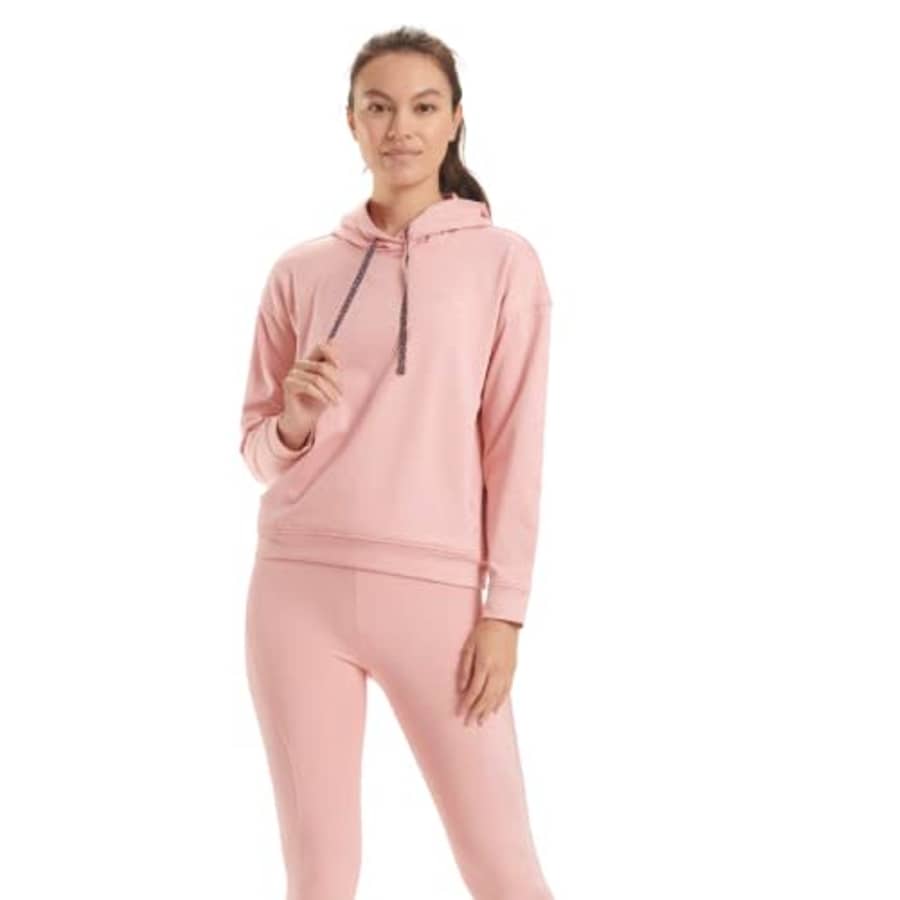 Spalding Women's Activewear Heritage Hoodie Sweatshirt, Bridal Rose, 3X for $15
