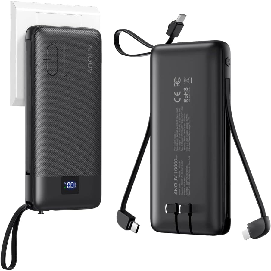 Anouv 10,000mAh Portable Power Bank for $22 Anouv 10,000mAh Portable Power Bank for $22