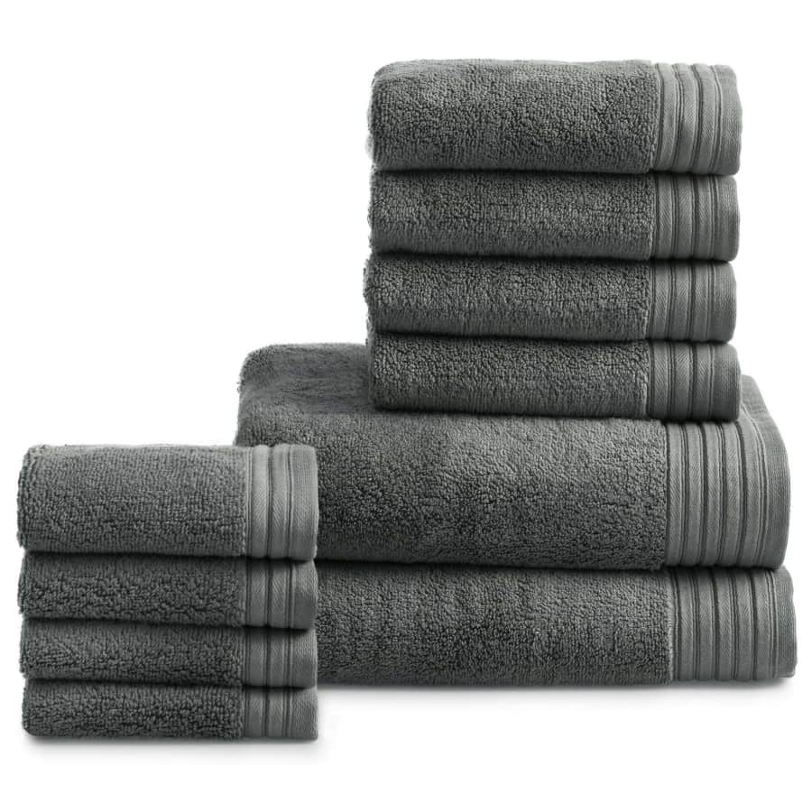 Hotel Style 10-Piece Egyptian Cotton Towel Set for $20