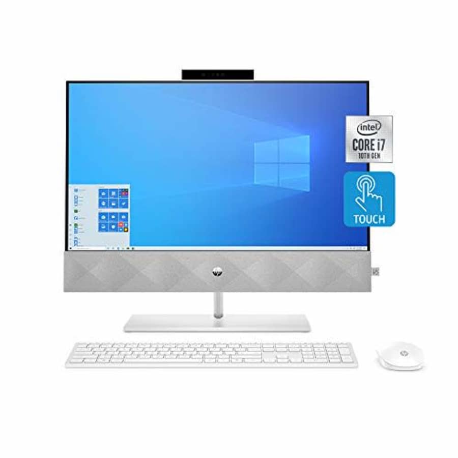 HP Pavilion All-in-One 24-inch Desktop Computer, Intel Core i7-10700T, 16 GB RAM, 1 TB Hard Drive & for $1,550
