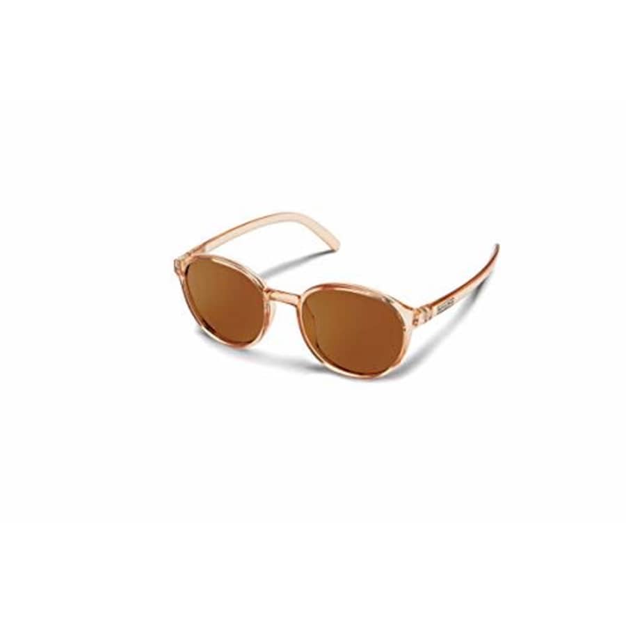 Suncloud Low Key Polarized Sunglasses, Crystal Peach/Polarized Brown, One Size for $33