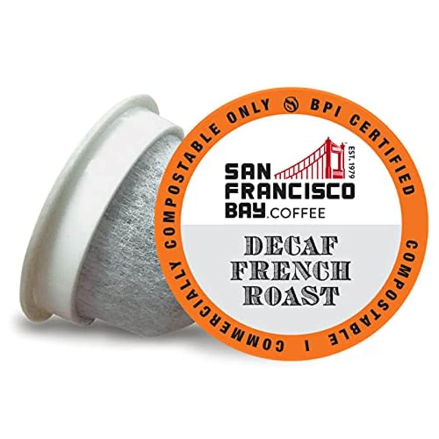 SF Bay Coffee San Francisco Bay Coffee OneCUP DECAF French Roast 36 Ct Swiss Water Processed Dark Roast for $22