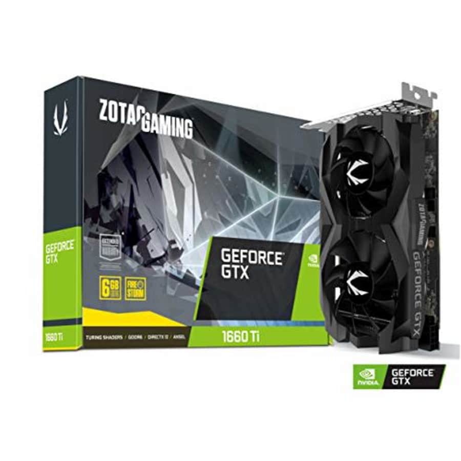 ZOTAC Gaming GeForce GTX 1660 Ti 6GB GDDR6 192-Bit Gaming Graphics Card Super Compact - for $300