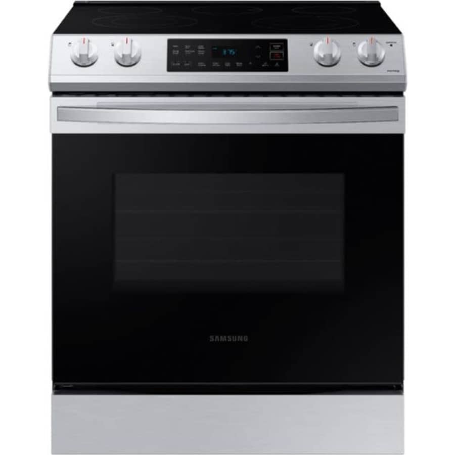 Samsung 6.3-cu. ft. Front Control Slide-In Electric Range for $900 Samsung 6.3-cu. ft. Front Control Slide-In Electric Range for $900