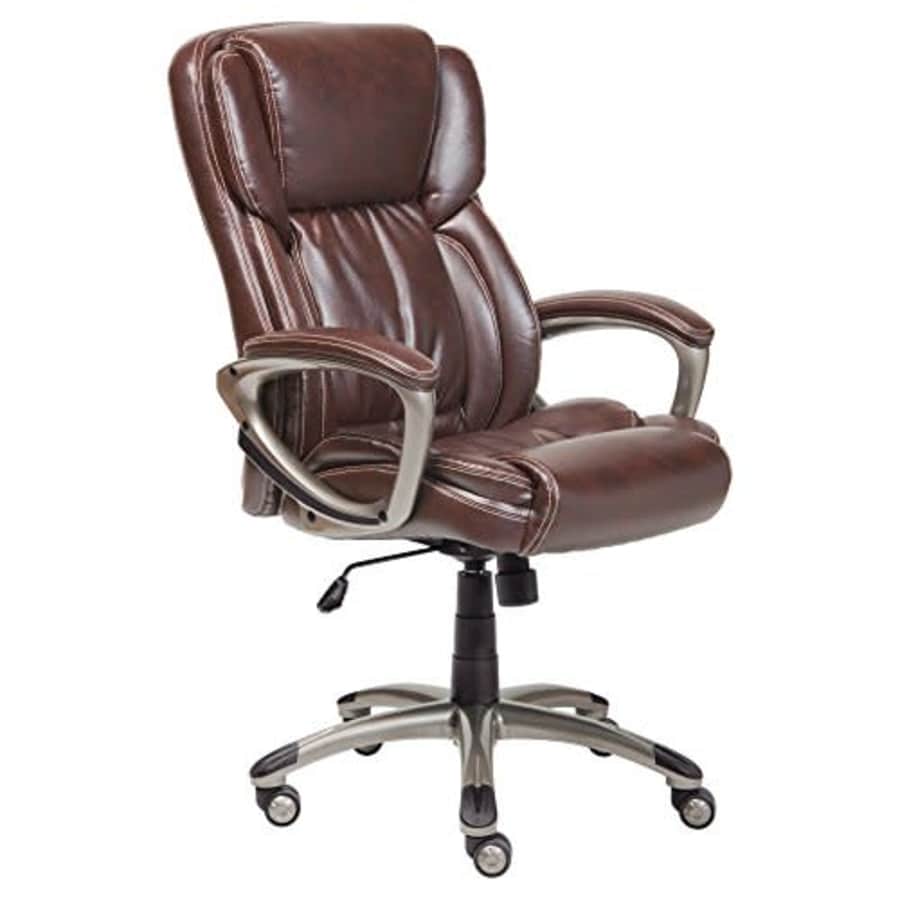 Serta Executive Office Adjustable Ergonomic Computer Chair with Layered Body Pillows, Waterfall for $218