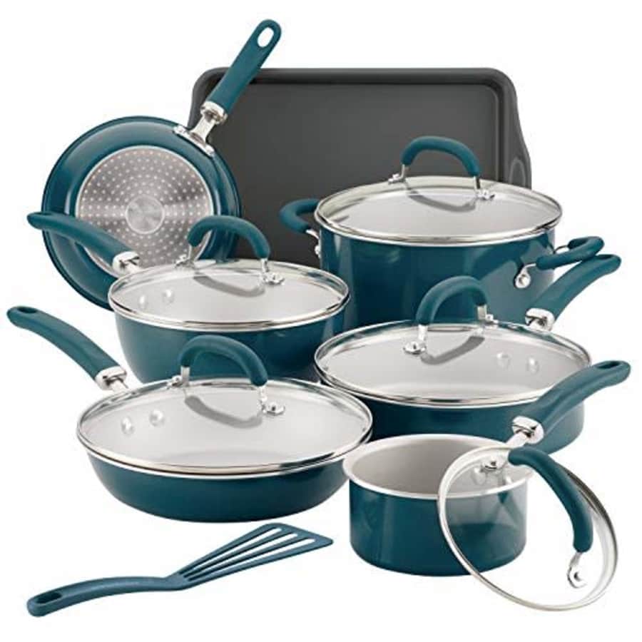 Rachael Ray 13-Piece Aluminum Nonstick Cookware Set for $126