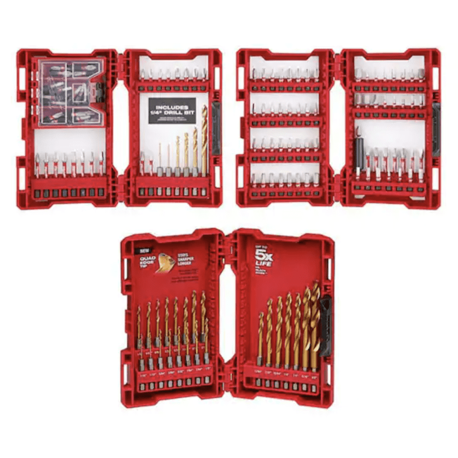 Milwaukee Shockwave 143-Piece Impact Duty Screwdriver Bit Set w/ Titanium Drill Bit Set for $50 Milwaukee Shockwave 143-Piece Impact Duty Screwdriver Bit Set w/ Titanium Drill Bit Set for $50