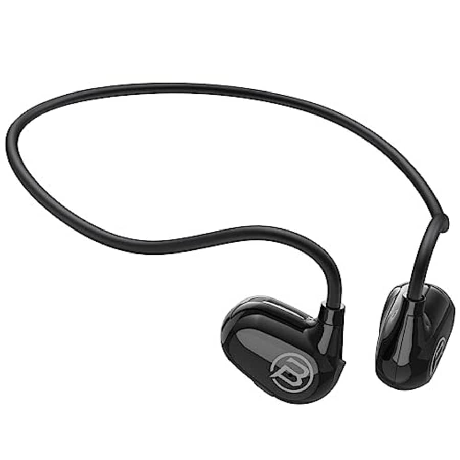 BUGANI Open Ear Headphones Wireless Bluetooth Earphones Sports 8H Playtime IPX5 USB-C Charging Black for $26