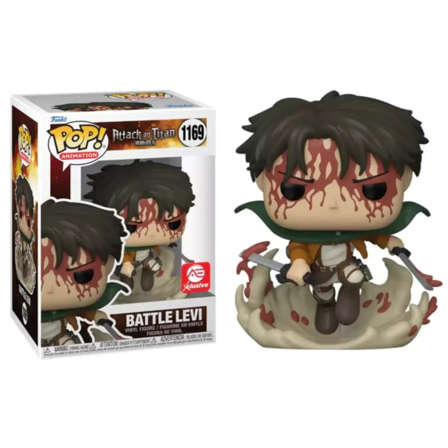 Funko Pop! Attack On Titan: Battle Levi (Bloody) for $11 Funko Pop! Attack On Titan: Battle Levi (Bloody) for $11