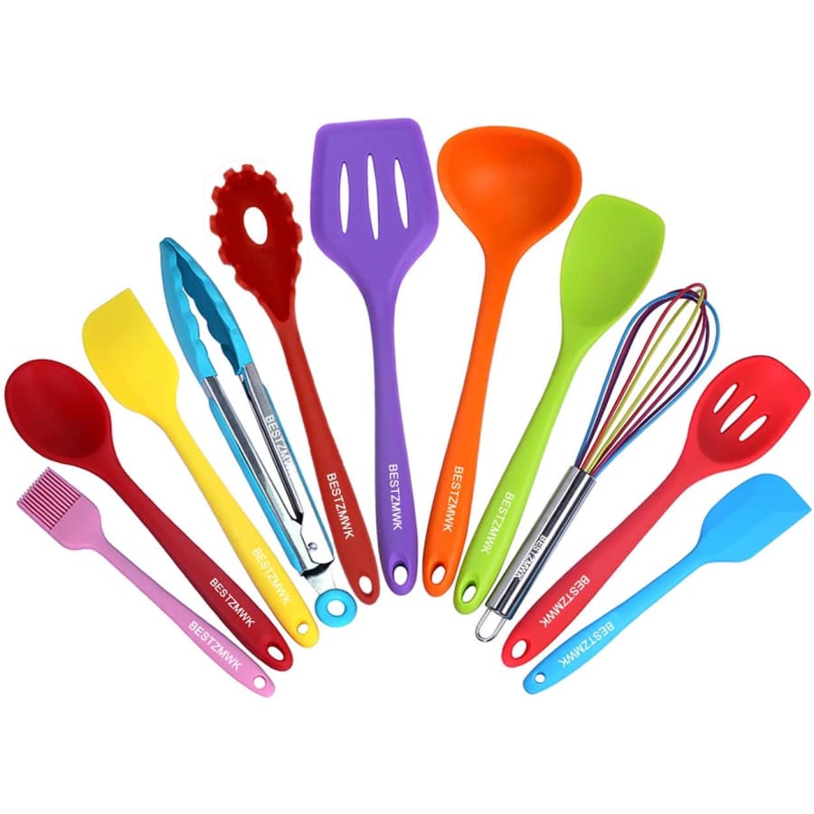 Bestzmwk 11-Piece Silicone Kitchen Utensils Set for $16 Bestzmwk 11-Piece Silicone Kitchen Utensils Set for $16