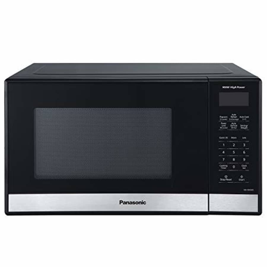 Panasonic NN-SB458S Compact Microwave Oven, 0.9 cft, Black for $100