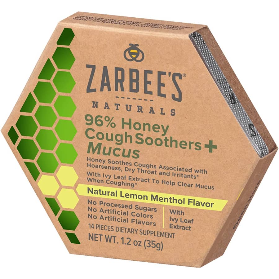 Zarbee's Naturals 96% Honey Cough Soothers + Mucus for $5 Zarbee's Naturals 96% Honey Cough Soothers + Mucus for $5