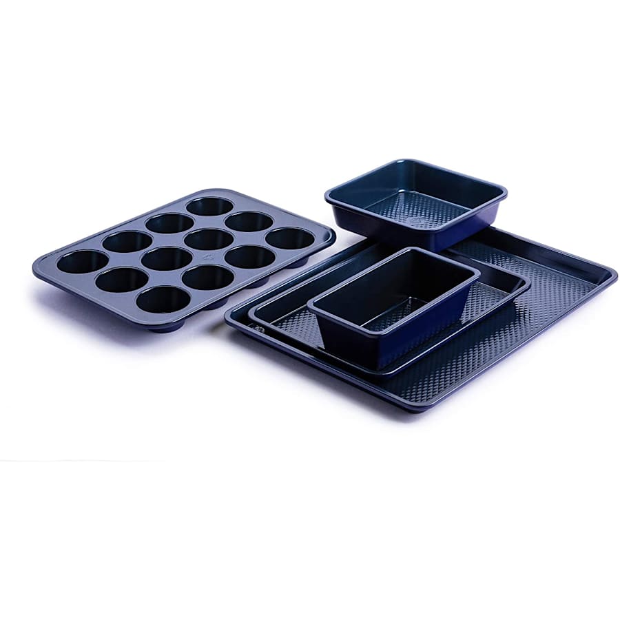 Blue Diamond Steel Nonstick 5-Piece Bakeware Set for $54