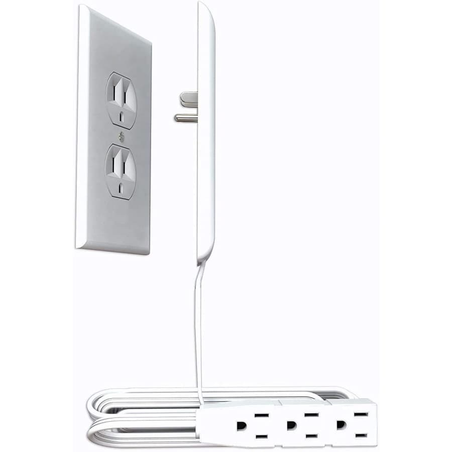 Sleek Socket Universal Outlet Cover w/ 8-Foot 3-Outlet Power Strip for $25 Sleek Socket Universal Outlet Cover w/ 8-Foot 3-Outlet Power Strip for $25