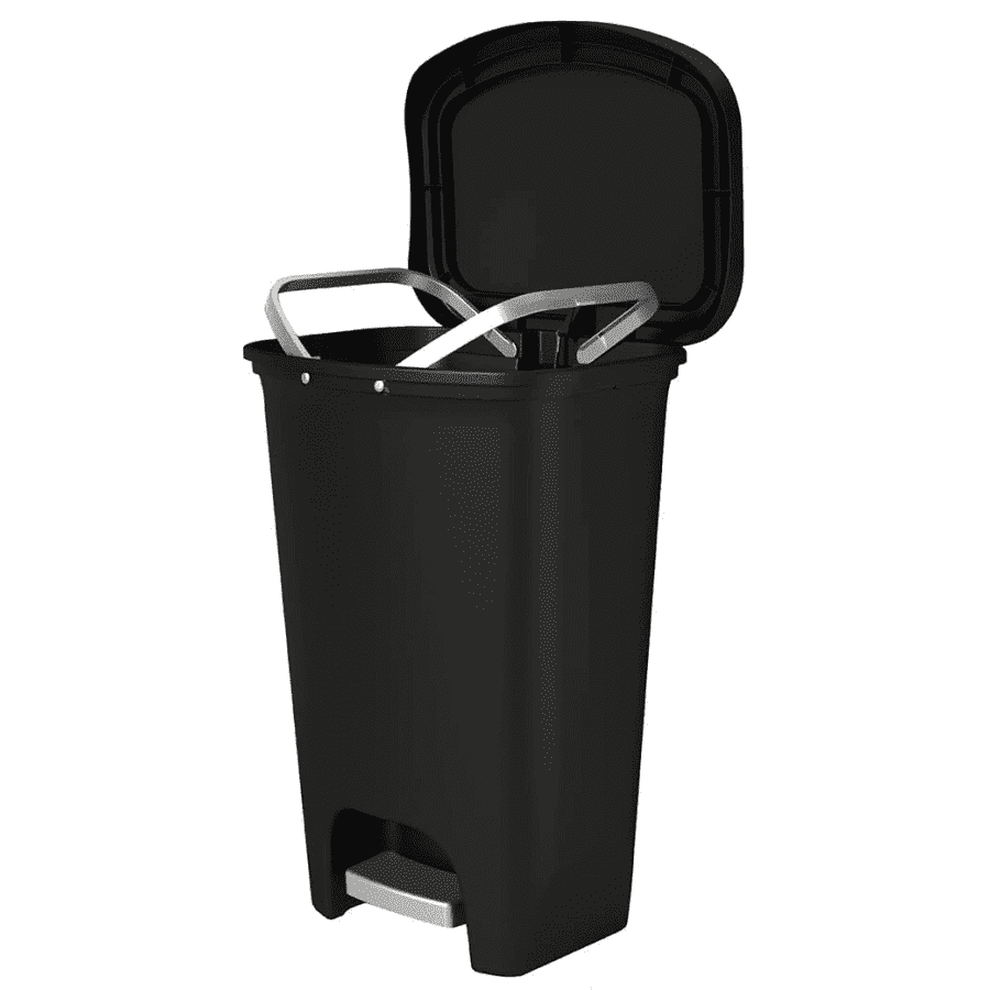 Glad 13-Gallon Plastic Step Trash Can with Odor Protection for $50