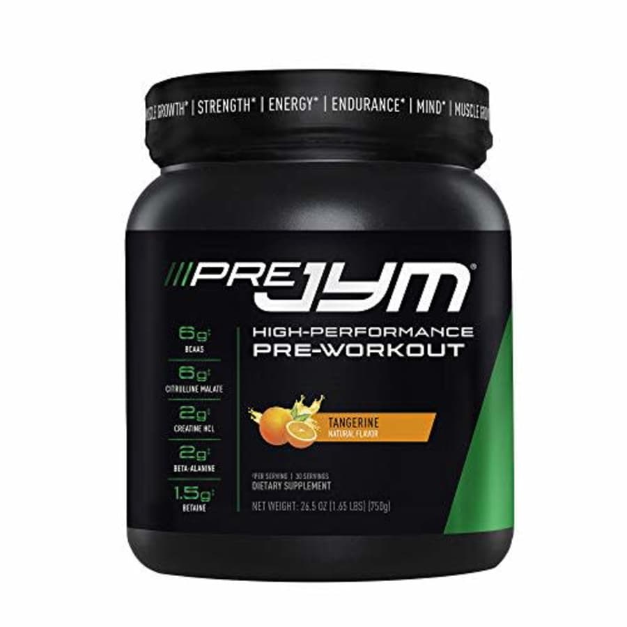 Pre JYM Pre Workout Powder - BCAAs, Creatine HCI, Alpha-GPC, Beet Root, Citrulline Malate, for $76