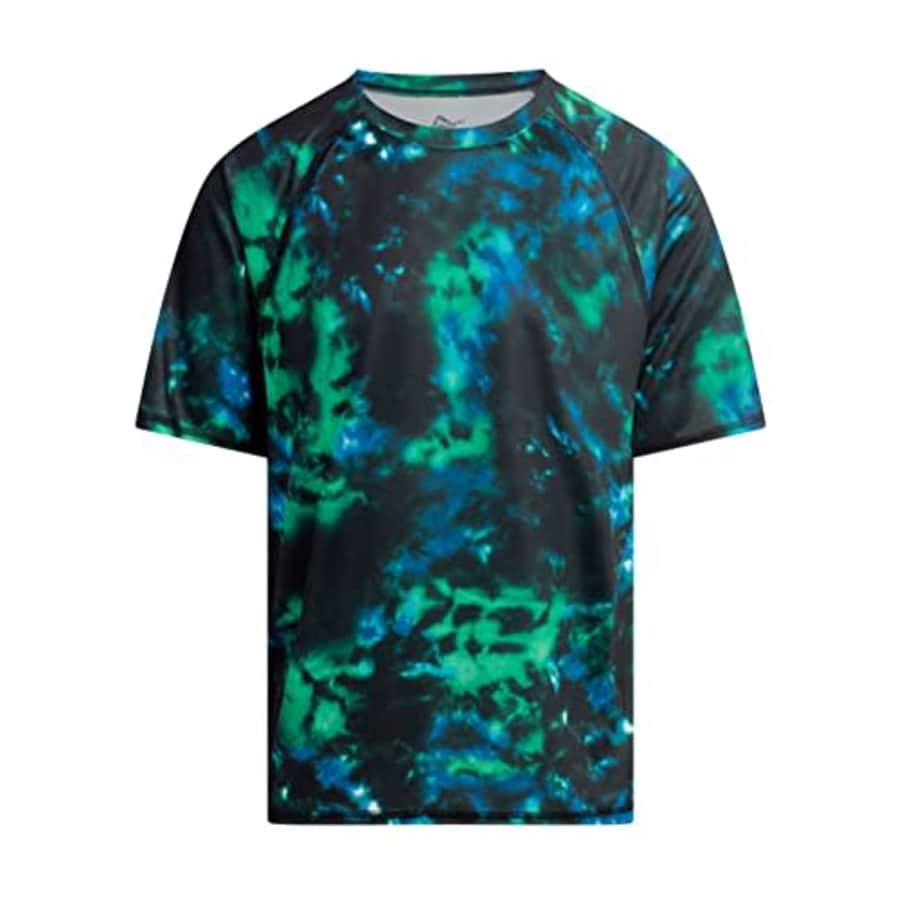 Kanu Surf Men's Standard CB Rashguard UPF 50+ Swim Shirts (Regular & Extended Sizes), Hurricane for $22