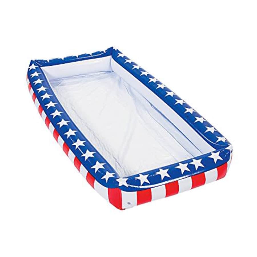 Fun Express Patriotic USA Inflatable Buffet for Fourth of July (Over 4 feet Long) Party Supplies for $31 Fun Express Patriotic USA Inflatable Buffet for Fourth of July (Over 4 feet Long) Party Supplies for $31