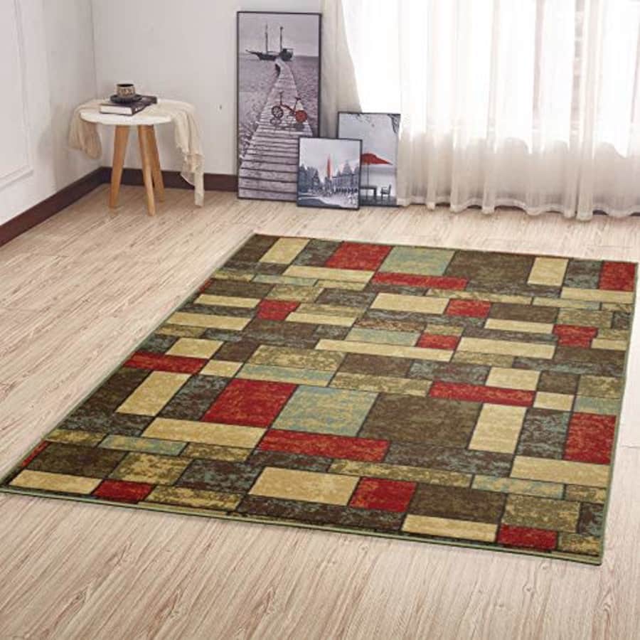 Ottomanson OTH2309-5X7 Area Rug, 5' x 6'6", Multicolor for $51 Ottomanson OTH2309-5X7 Area Rug, 5' x 6'6", Multicolor for $51