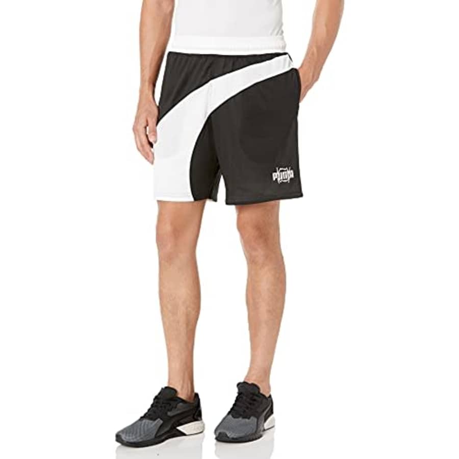 PUMA Men's Flare Shorts, Black, XXL for $35 PUMA Men's Flare Shorts, Black, XXL for $35