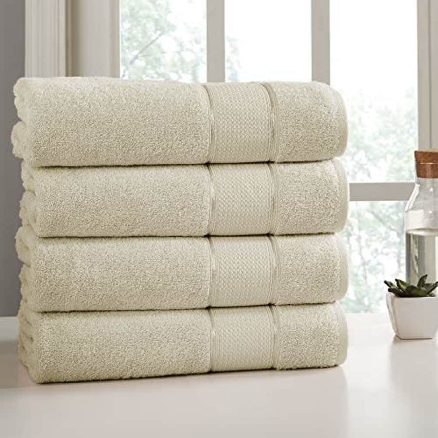 Amrapur Overseas 4-Pack SpunLoft Bath Sheet Sand 35x66 for $63 Amrapur Overseas 4-Pack SpunLoft Bath Sheet Sand 35x66 for $63