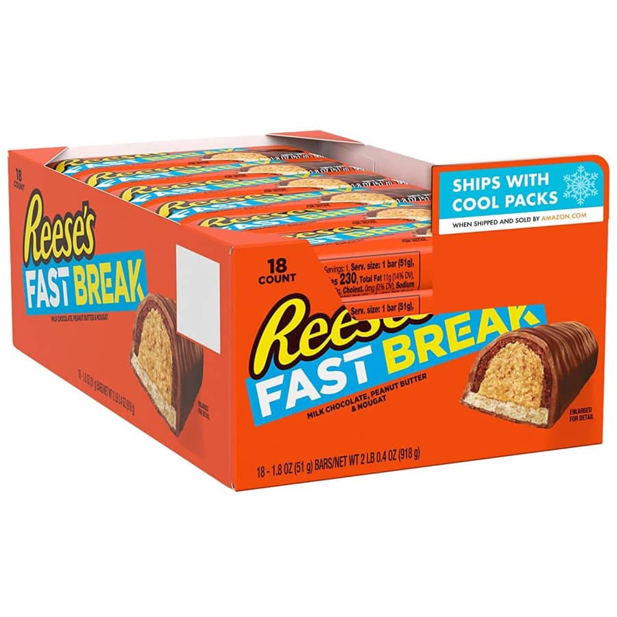 Reese's Fast Break Candy Bar 18-Pack for $15 via Sub & Save