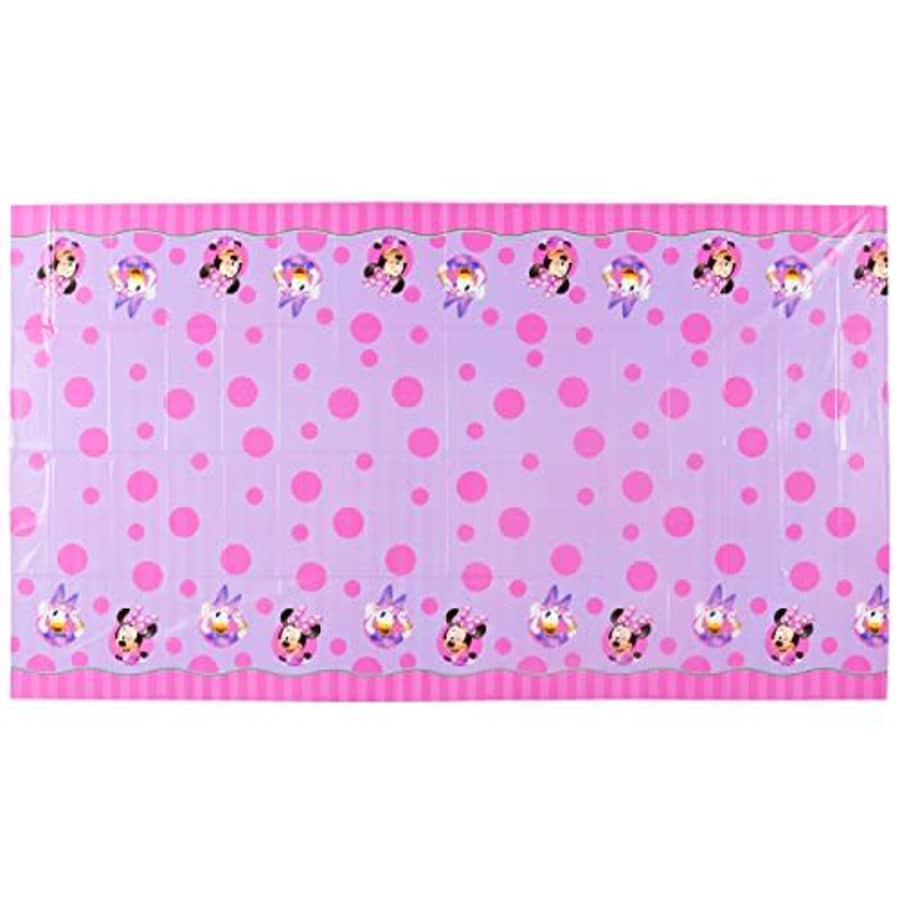 American Greetings Minnie Mouse Party Supplies, Plastic Table Cover, 54" x 96" for $10 American Greetings Minnie Mouse Party Supplies, Plastic Table Cover, 54" x 96" for $10