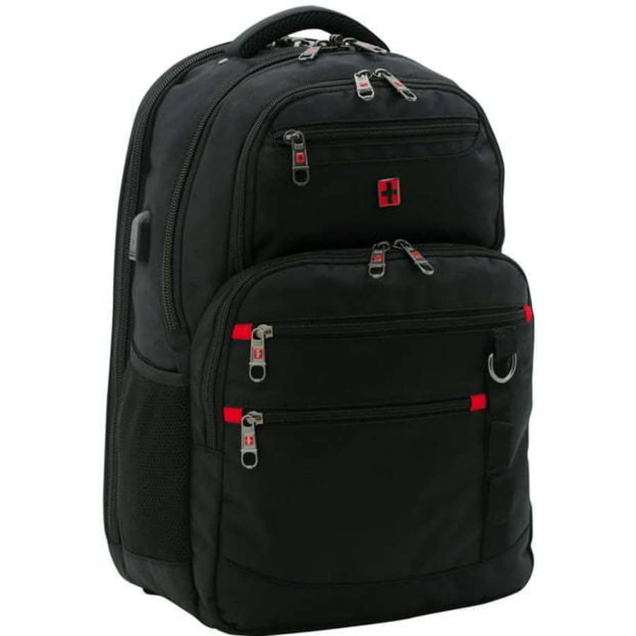 Swiss Tech 18" Navigator Laptop Backpack w/ USB Port for $27