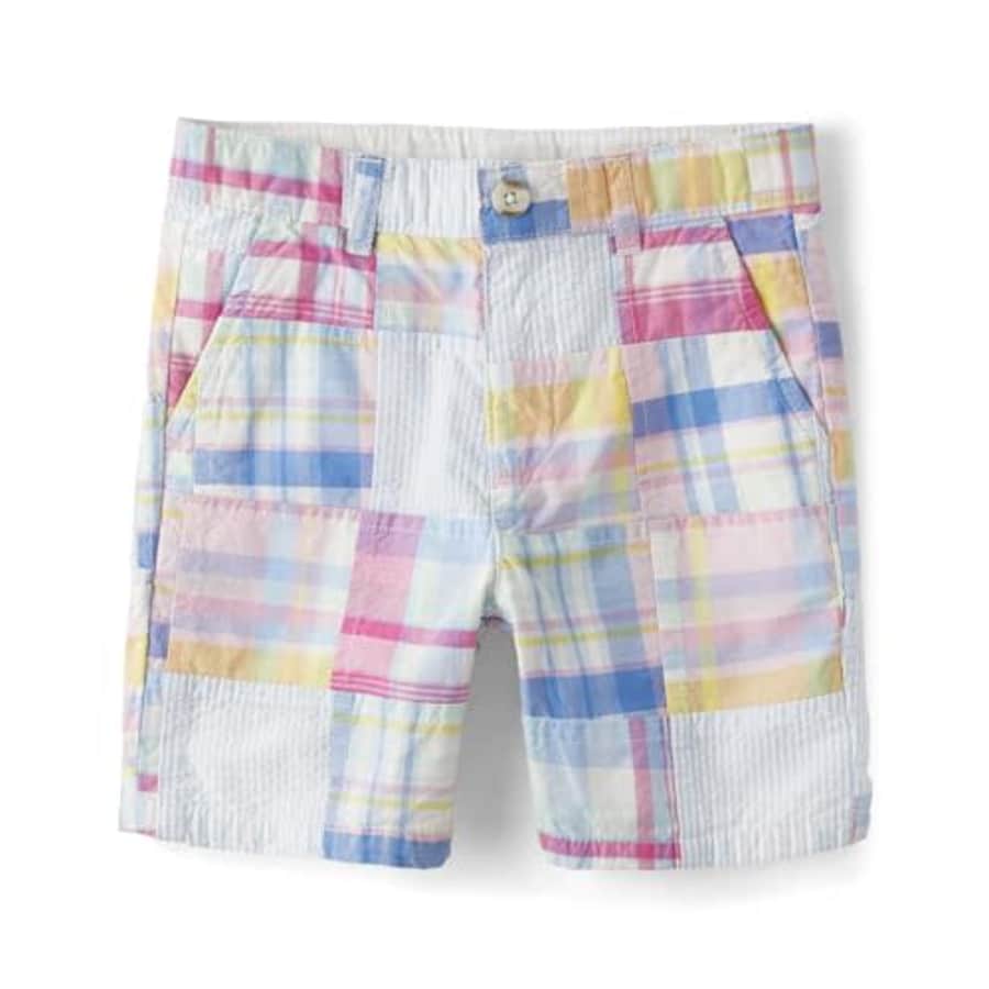 Gymboree,and Toddler Pull on Shorts,Spring Madras Plaid,8 for $11
