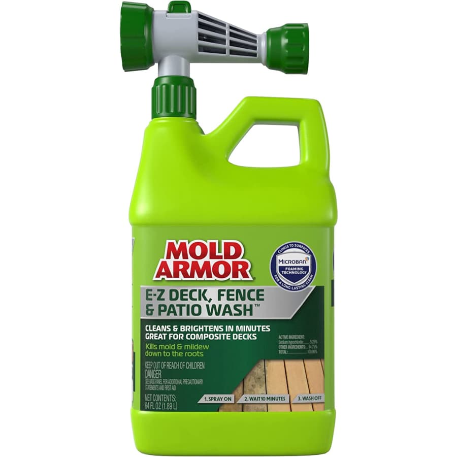 Mold Armor 64-oz. E-Z Deck Fence and Patio Wash for $4 Mold Armor 64-oz. E-Z Deck Fence and Patio Wash for $4
