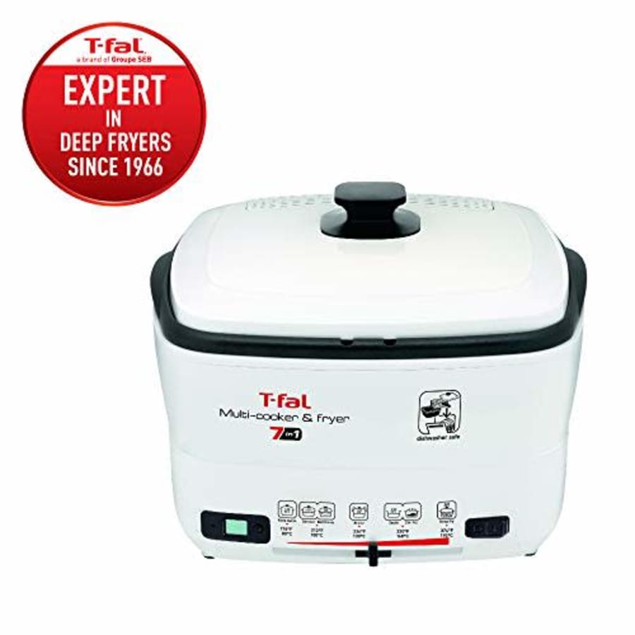 T-fal FR490051 7-in-1 Multi-Cooker and Deep Fryer with Nonstick Removable Bowl and Timer, 2.2 for $60 T-fal FR490051 7-in-1 Multi-Cooker and Deep Fryer with Nonstick Removable Bowl and Timer, 2.2 for $60