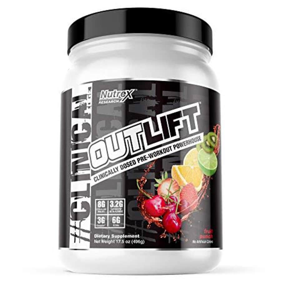 Nutrex Research Outlift, Clinically Dosed Pre-Workout Powerhouse, Citrulline, BCAA, Creatine, for $30 Nutrex Research Outlift, Clinically Dosed Pre-Workout Powerhouse, Citrulline, BCAA, Creatine, for $30