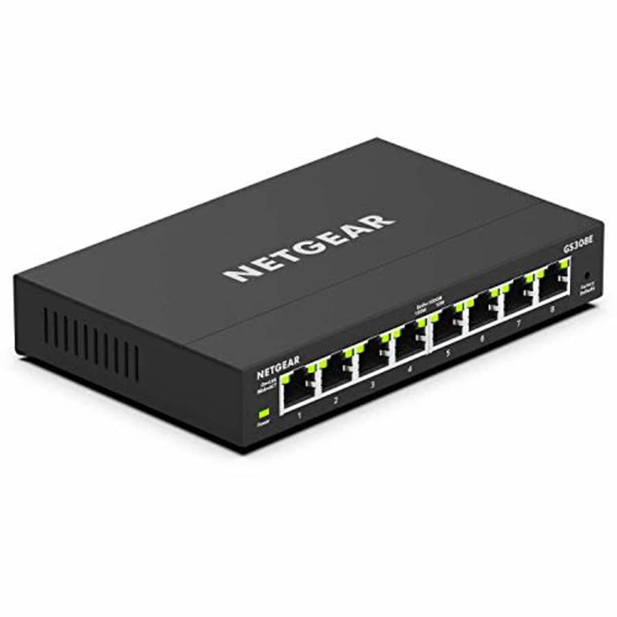 NETGEAR 8-Port Gigabit Smart Managed Plus Switch (GS308E) for $45