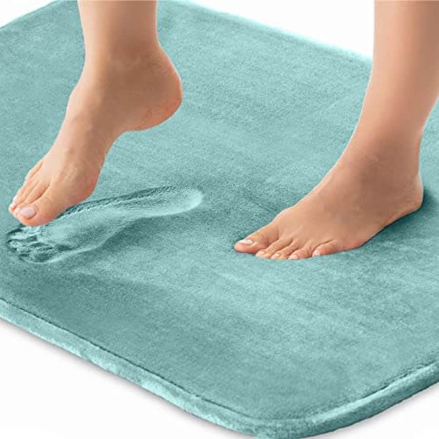 Gorilla Grip Thick Memory Foam Bath Rugs, Soft Absorbent Velvet Bathroom Mats, Durable Dots on for $44