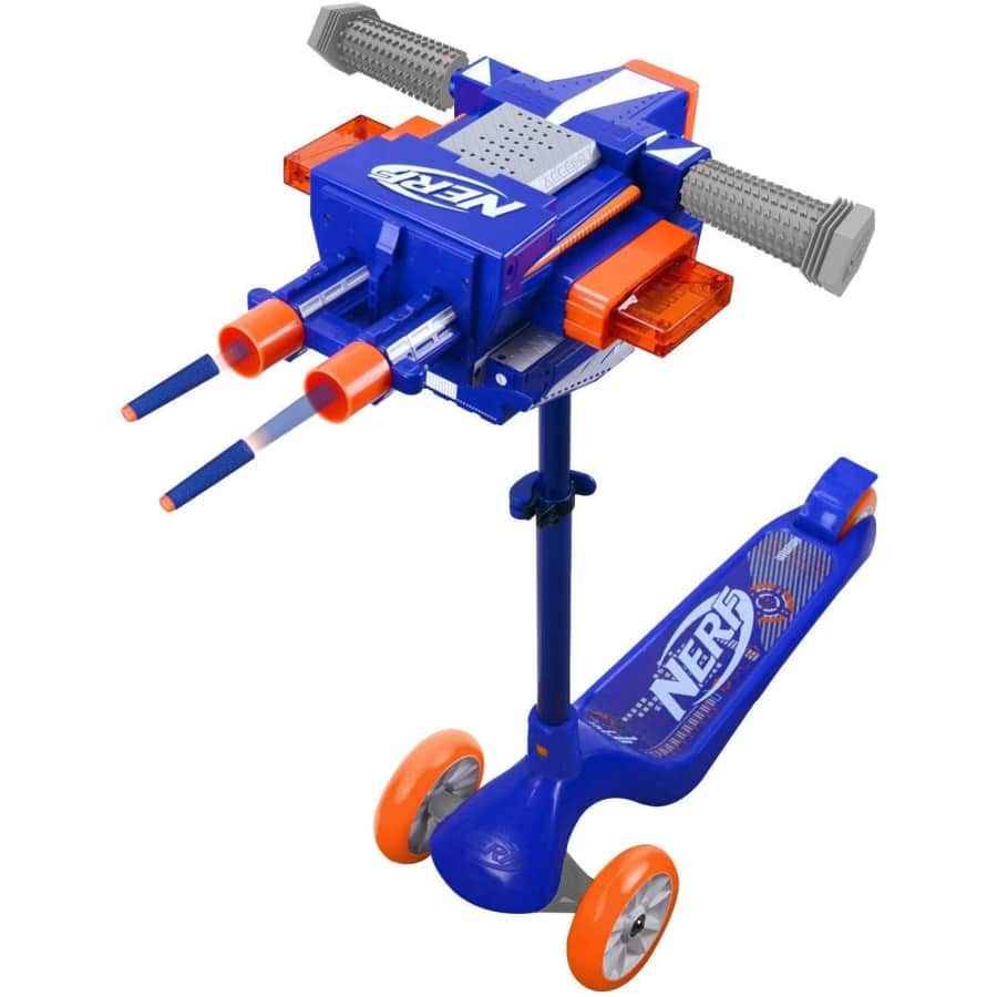 Nerf 3-Wheel Dual Trigger Blaster Scooter for $98