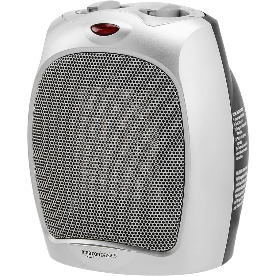 Amazon Basics 1,500W Ceramic Personal Heater: $18 Amazon Basics 1,500W Ceramic Personal Heater: $18