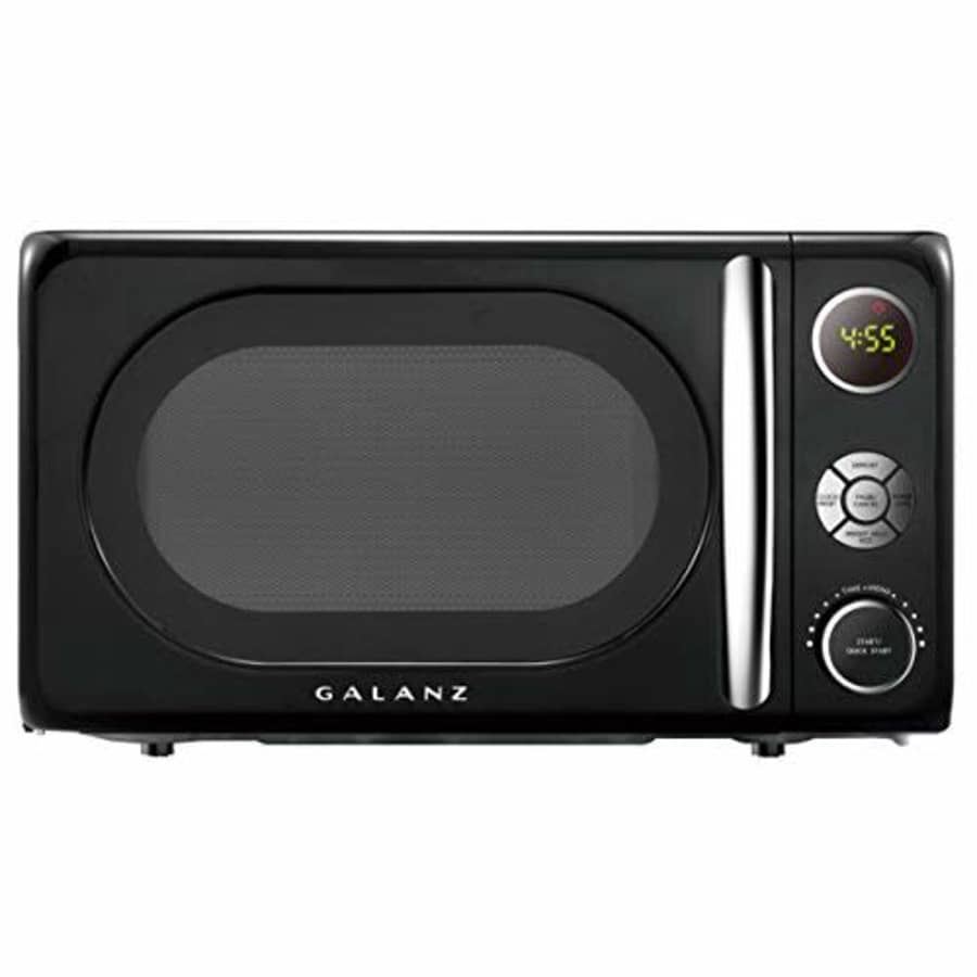 Galanz GLCMKA07BKR-07 Microwave Oven, LED Lighting, Pull Handle Design, Child Lock, Retro Black for $69 Galanz GLCMKA07BKR-07 Microwave Oven, LED Lighting, Pull Handle Design, Child Lock, Retro Black for $69