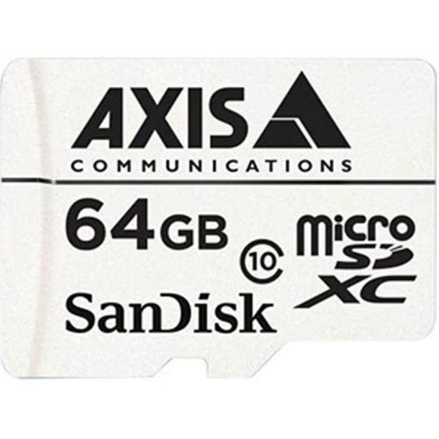 Axis 5801-951 Surveillance Flash Memory Card 64 GB MicroSDXC, White for $42 Axis 5801-951 Surveillance Flash Memory Card 64 GB MicroSDXC, White for $42