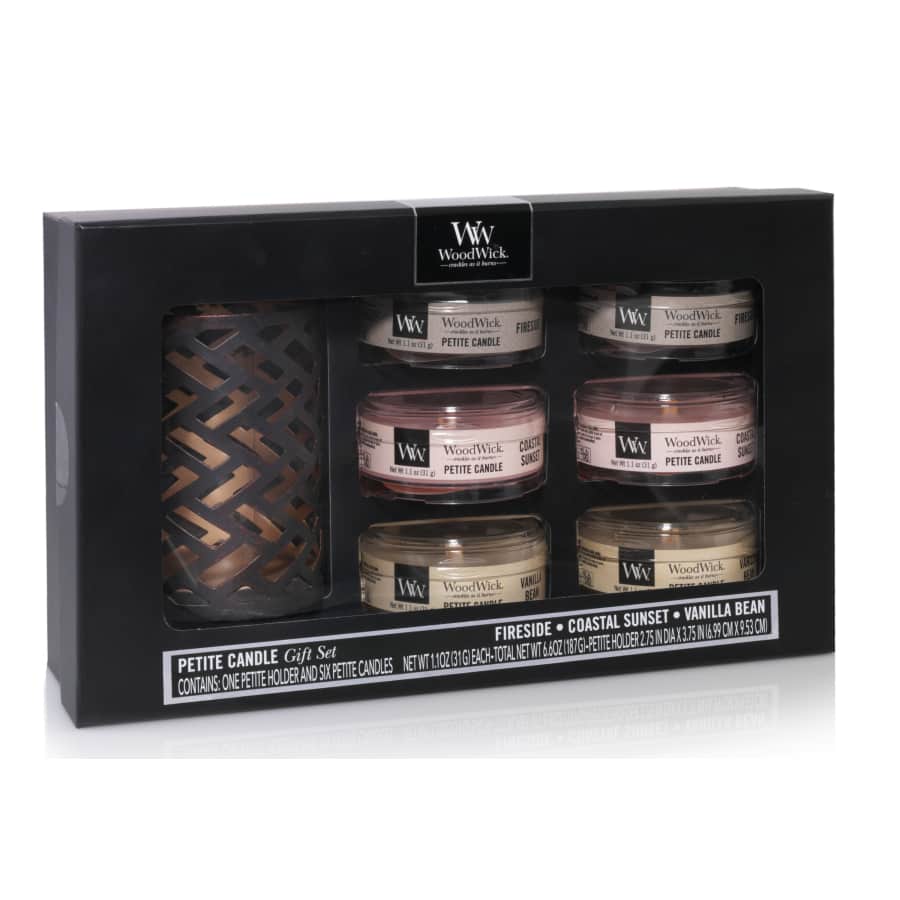 Woodwick Petite Candle 7-Piece Gift Set for $15