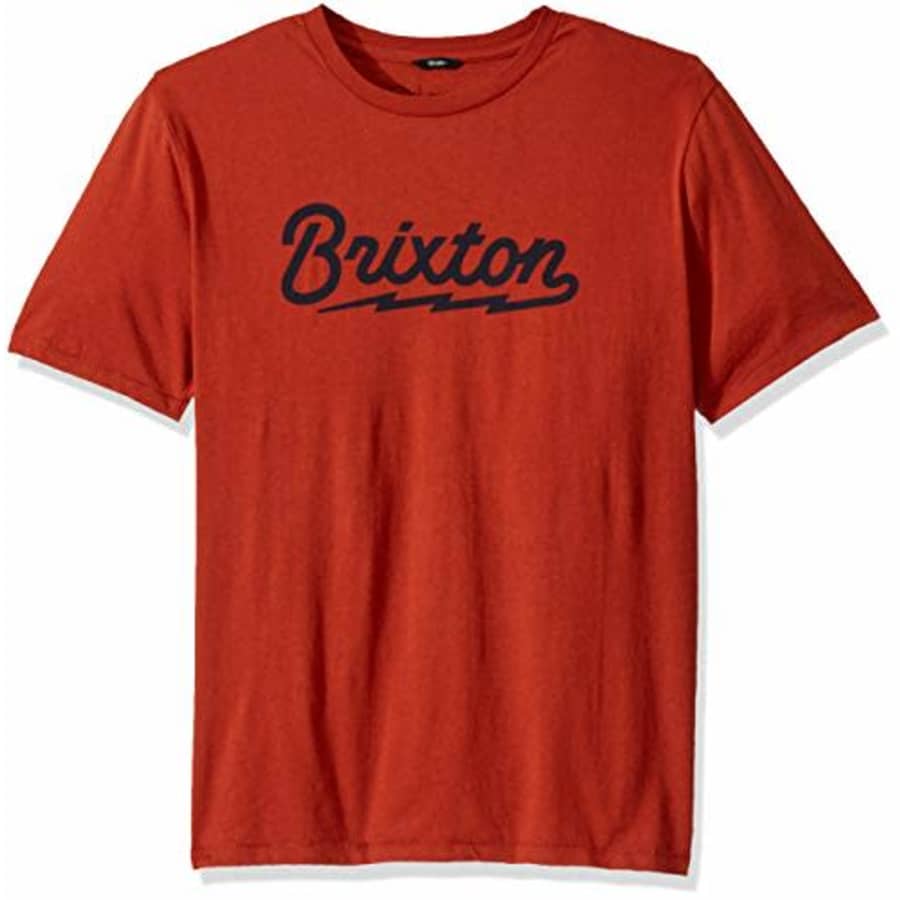 Brixton Men's Dory Premium FIT Short Sleeve T-Shirt, Picante, XX-Large for $27